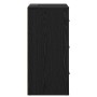 Vitrina Roble negro 40 x 33 x 70 cm Madera contrachapada
