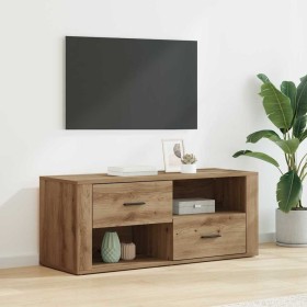 Gabinete de TV con cajón Roble artesanal 100 x 35 x 40 cm en Muebles TV | Comprar online en Foro24