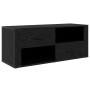 Gabinete de TV con cajón Roble Negro 100 x 35 x 40 cm