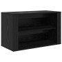 Zapatero Roble negro 75 x 35 x 45 cm Madera contrachapada