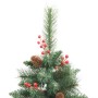 Árbol de Navidad artificial con piñas y bayas 180 cm