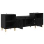 Gabinete de TV Roble Negro 160 x 35 x 55 cm