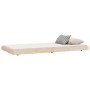 Solid pine wood bed frame 100x200 cm by vidaXL, Beds and slatted bases - Ref: Foro24-823489, Price: 73,83 €, Discount: %