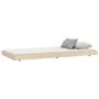 Solid pine wood bed frame 100x200 cm by vidaXL, Beds and slatted bases - Ref: Foro24-823489, Price: 72,85 €, Discount: %