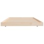 Solid pine wood bed frame 100x200 cm by vidaXL, Beds and slatted bases - Ref: Foro24-823489, Price: 73,83 €, Discount: %