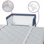 Cuna con colchón tela de lino azul marino by vidaXL, Cribs and beds for children - Ref: Foro24-10298, Price: 112,09 €, Discou...