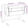 Cuna con colchón tela de lino azul marino by vidaXL, Cribs and beds for children - Ref: Foro24-10298, Price: 113,49 €, Discou...
