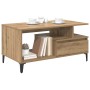 Mesa de Café Roble artisan 90 x 49 x 45 cm Madera contrachapada