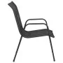 Juego de comedor para jardín 3 piezas acero negro de vidaXL, Conjuntos de jardín - Ref: Foro24-3203728, Precio: 107,27 €, Des...