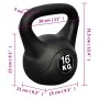 Kettlebell 16 kg de vidaXL, Peso libre - Ref: Foro24-90393, Precio: 60,16 €, Descuento: %