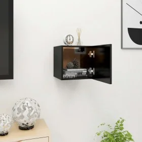 Black wall-mounted living room furniture 30.5x30x30 cm by vidaXL, TV Furniture - Ref: Foro24-804484, Price: 33,89 €, Discount: %