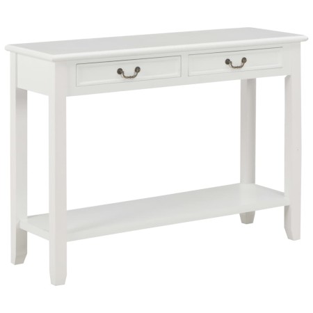 Holztischkonsole weiß 110x35x80 cm von vidaXL, Seitentische - Ref: Foro24-249900, Preis: 185,66 €, Rabatt: %