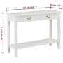 Mesa consola de madera blanco 110x35x80 cm by vidaXL, Side tables - Ref: Foro24-249900, Price: 185,66 €, Discount: %