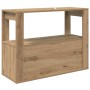 Vitrina Roble artisan 80 x 30 x 60 cm Madera contrachapada