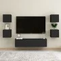 Schwarze Wandmöbel für das Wohnzimmer 30,5x30x30 cm von vidaXL, TV-Möbel - Ref: Foro24-804484, Preis: 33,87 €, Rabatt: %