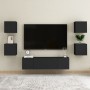 Schwarze Wandmöbel für das Wohnzimmer 30,5x30x30 cm von vidaXL, TV-Möbel - Ref: Foro24-804484, Preis: 34,50 €, Rabatt: %