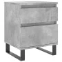 Concrete gray engineered wood bedside table 40x35x50 cm by vidaXL, Nightstands - Ref: Foro24-830692, Price: 56,41 €, Discount: %