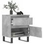 Concrete gray engineered wood bedside table 40x35x50 cm by vidaXL, Nightstands - Ref: Foro24-830692, Price: 56,41 €, Discount: %