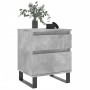 Betongrauer Nachttisch aus Holzwerkstoff, 40 x 35 x 50 cm von vidaXL, Nachttische - Ref: Foro24-830692, Preis: 57,28 €, Rabat...