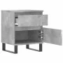 Concrete gray engineered wood bedside table 40x35x50 cm by vidaXL, Nightstands - Ref: Foro24-830692, Price: 56,41 €, Discount: %
