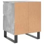 Concrete gray engineered wood bedside table 40x35x50 cm by vidaXL, Nightstands - Ref: Foro24-830692, Price: 56,41 €, Discount: %