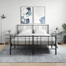 Bedside table 2 pcs Sonoma gray engineered wood 40x35x50 cm by vidaXL, Nightstands - Ref: Foro24-830697, Price: 83,16 €, Disc...