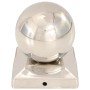 Tapas para postes 6 uds acero inoxidable globo final 91x91 mm