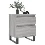 Bedside table 2 pcs Sonoma gray engineered wood 40x35x50 cm by vidaXL, Nightstands - Ref: Foro24-830697, Price: 83,16 €, Disc...