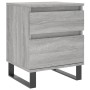 Nachttisch 2 Stk. Sonoma graues Holzwerkstoff 40x35x50 cm von vidaXL, Nachttische - Ref: Foro24-830697, Preis: 84,22 €, Rabat...