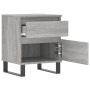 Nachttisch 2 Stk. Sonoma graues Holzwerkstoff 40x35x50 cm von vidaXL, Nachttische - Ref: Foro24-830697, Preis: 84,22 €, Rabat...