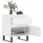 Bedside tables 2 units engineered wood white gloss 40x35x50 cm by vidaXL, Nightstands - Ref: Foro24-830689, Price: 110,76 €, ...