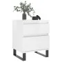 Bedside tables 2 units engineered wood white gloss 40x35x50 cm by vidaXL, Nightstands - Ref: Foro24-830689, Price: 110,76 €, ...