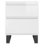 Bedside tables 2 units engineered wood white gloss 40x35x50 cm by vidaXL, Nightstands - Ref: Foro24-830689, Price: 110,76 €, ...