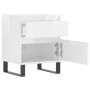 Bedside tables 2 units engineered wood white gloss 40x35x50 cm by vidaXL, Nightstands - Ref: Foro24-830689, Price: 110,76 €, ...