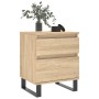 Nachttische, 2 Stück, Holzwerkstoff, Sonoma-Eiche, 40 x 35 x 50 cm von vidaXL, Nachttische - Ref: Foro24-830691, Preis: 100,1...