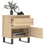 Nightstands 2 pcs engineered wood Sonoma oak 40x35x50 cm by vidaXL, Nightstands - Ref: Foro24-830691, Price: 100,10 €, Discou...
