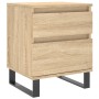 Nachttische, 2 Stück, Holzwerkstoff, Sonoma-Eiche, 40 x 35 x 50 cm von vidaXL, Nachttische - Ref: Foro24-830691, Preis: 100,1...