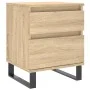 Nightstands 2 pcs engineered wood Sonoma oak 40x35x50 cm by vidaXL, Nightstands - Ref: Foro24-830691, Price: 100,10 €, Discou...