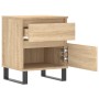 Nachttische, 2 Stück, Holzwerkstoff, Sonoma-Eiche, 40 x 35 x 50 cm von vidaXL, Nachttische - Ref: Foro24-830691, Preis: 100,1...