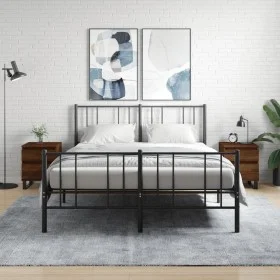 Nachttische, 2 Stück, Eichenbraun, Holzwerkstoff, 40 x 35 x 50 cm von vidaXL, Nachttische - Ref: Foro24-830699, Preis: 83,26 ...