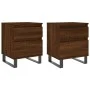 Nightstands 2 pcs oak brown engineered wood 40x35x50 cm by vidaXL, Nightstands - Ref: Foro24-830699, Price: 84,29 €, Discount: %