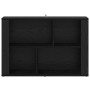 Vitrina Roble Negro 80 x 30 x 53 cm Madera contrachapada