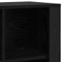 Vitrina Roble Negro 80 x 30 x 53 cm Madera contrachapada