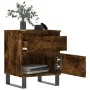 Mesitas noche 2 uds madera ingeniería roble ahumado 40x35x50 cm de vidaXL, Mesitas de noche - Ref: Foro24-830695, Precio: 79,...