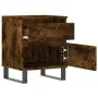 Mesitas noche 2 uds madera ingeniería roble ahumado 40x35x50 cm de vidaXL, Mesitas de noche - Ref: Foro24-830695, Precio: 79,...