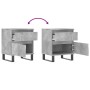 Nachttische 2 Stück betongraues Holzwerkstoff 40x35x50 cm von vidaXL, Nachttische - Ref: Foro24-830693, Preis: 83,84 €, Rabat...