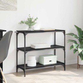 Estantería para libros Roble Negro 80 x 33 x 70,5 cm en Librerías y estanterías | Comprar online en Foro24