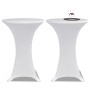 Mantel elástico para mesa alta 4 unidades blanco Ø80 cm by vidaXL, Covers - Ref: Foro24-279070, Price: 46,50 €, Discount: %