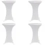 Elastic tablecloth for high table 4 units white Ø70 cm by vidaXL, Covers - Ref: Foro24-279069, Price: 38,04 €, Discount: %