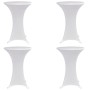 Elastische Tischdecke für hohe Tische 4 Stück weiß Ø70 cm von vidaXL, Abdeckungen - Ref: Foro24-279069, Preis: 38,72 €, Rabat...